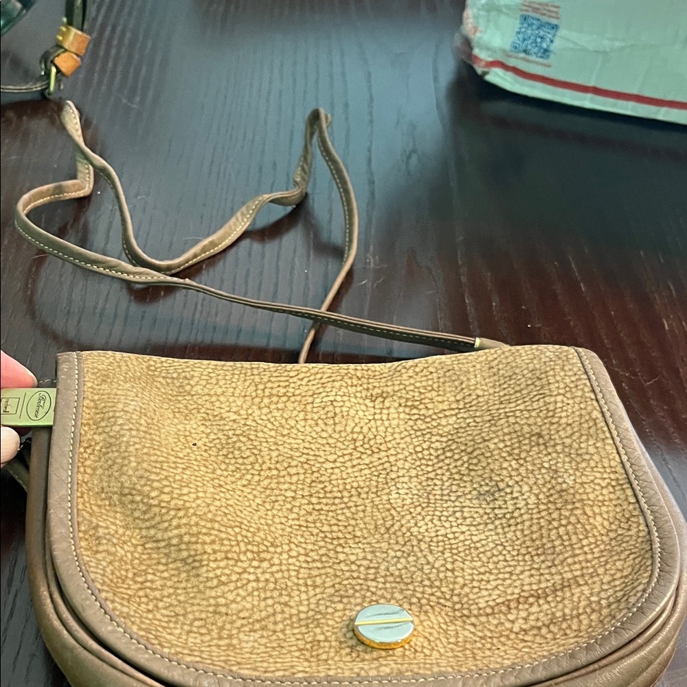 Borbonese Elegant Tan Crossbody Bag
